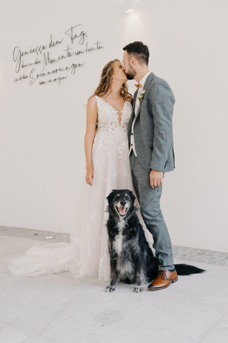 Heiraten mit Hund am Oberbauergut in Leonding.